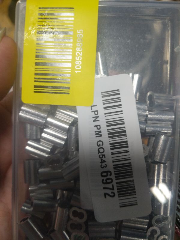Photo 1 of 120pcs Wire Rope Aluminum Sleeve for 3/32 Diameter Wire Rope and Cable