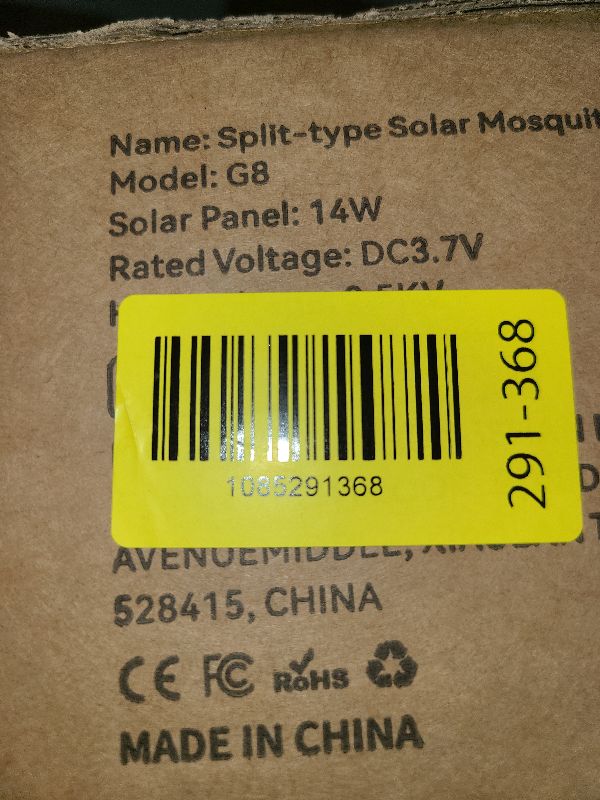 Photo 1 of 14W Solar Bug Zapper Outdoor
