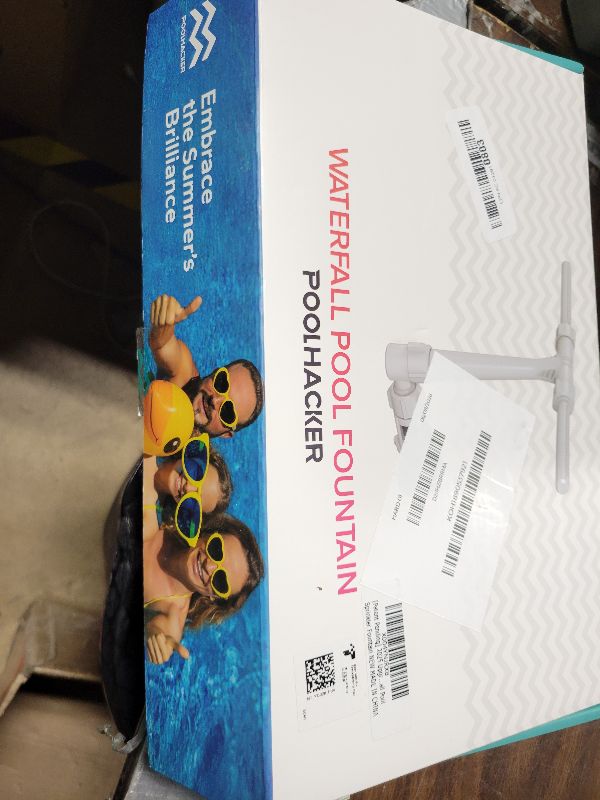 Photo 1 of [Patent Pending] 2025 Upgrade Pool Fountain - Dual Spray Water Fountains for Above Ground/Inground Pools, 2-in-1 Adjustable Waterfall Pool Sprinkler Fountain