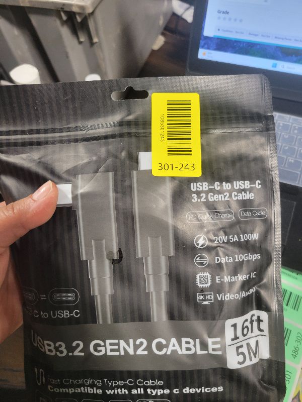Photo 1 of 15ft Professional Tethering Cable USB-C Compatible with Sony Alpha A7 IV, A7R IV, A7/A7S/A7R III, ZV-E10, FX3, FX30, Nikon Z9/Z8/Z7/Z6, Canon EOS R10, R8, R7, R5C FujiFilm X-M5, X-T5, GFX 100 Lumix S1
