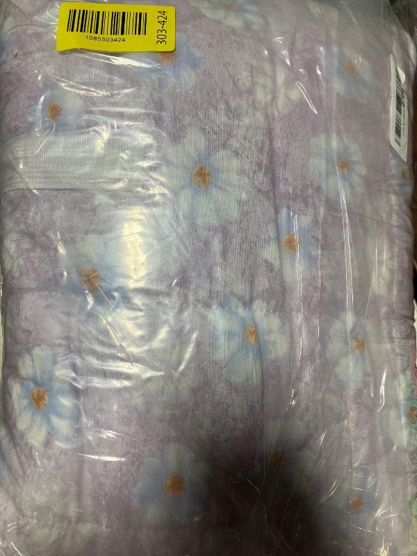 View 2 of ?JHCHMX Toddler Nap Mat with Removable Pillow and Minky Blanket,Extra Large Rolled Slumber Bag for Girls,Toddler Sleeping Bag for Daycare Preschool Kindergarten Travel Camping-Purple Floral