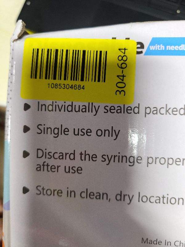 Photo 1 of 0.5ml Syring 30G 5/16" 8mm, Lab Tools Individually Wrapped 100 Pack