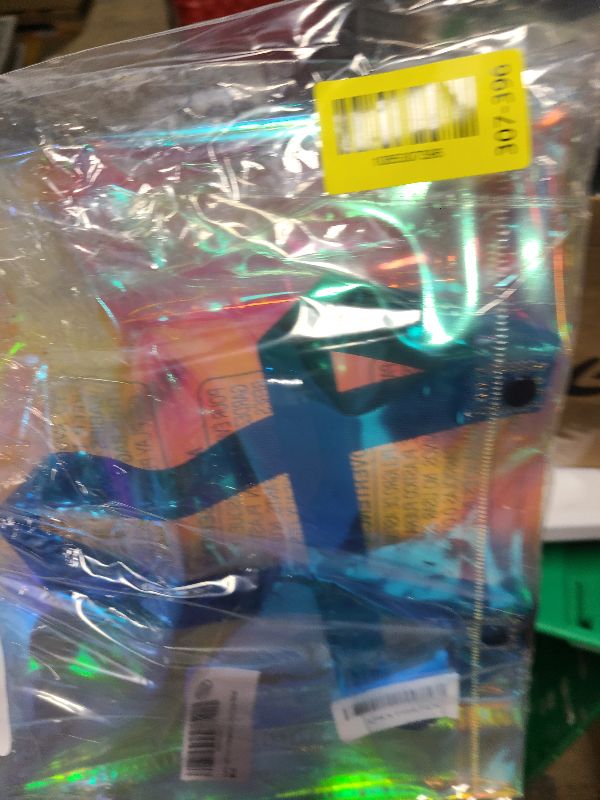 Photo 1 of ?????????? Holographic Clear Tote Bag PVC Transparent Bag with Snap Closure for Pool Gym Beach Travel Laundry Small Large (Medium)
