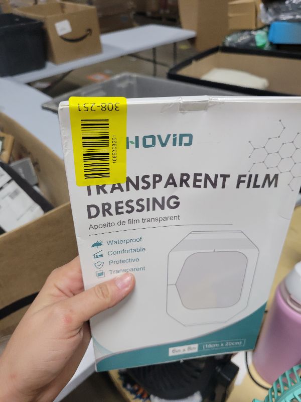 Photo 1 of 10 Packs Transparent Film Dressing 6'' x 8'' - Waterproof Bandages for Swimming, Showering, Wounds, Post Surgical Shower or IV Shield, Tattoo Aftercare Bandage, Scar Therapy, Adhesive Patches