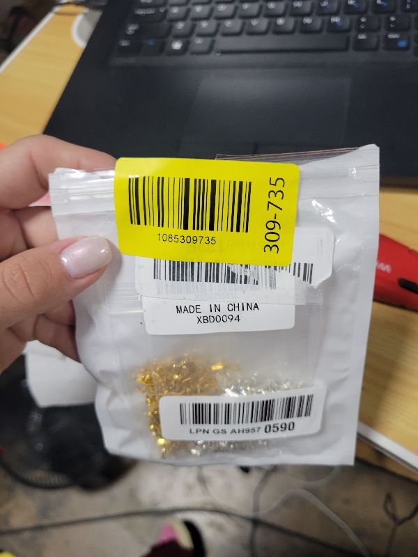 Photo 1 of 200pcs Pinch Clip Bail Clasp Alloy Buckle Beads Dangle Charm Pendant Connectors Necklace Clasp Clips Findings for DIY Jewelry Making Supplies Handmade Decoration, 2 Colors