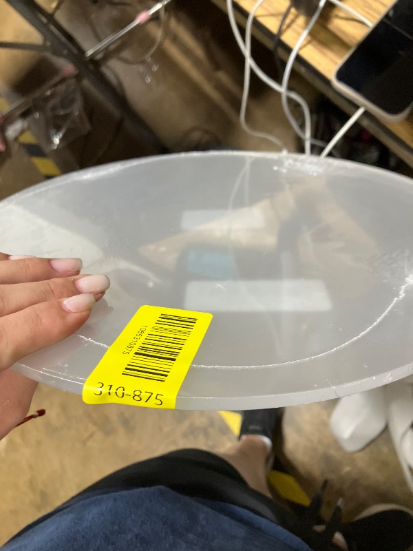 Photo 1 of 1 Pieces 1/4" Round Plexiglass Sheet, 12 Inch Diameter Clear Acrylic Circle, Round Cake Disk Acrylic Sheet, Plexiglass Table Top, Acrylic Backdrop