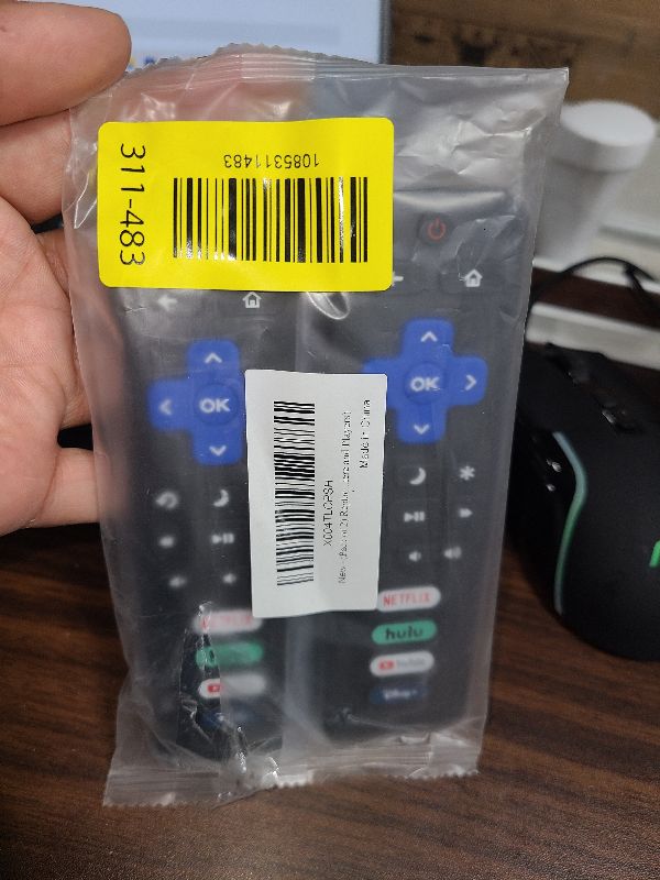 Photo 1 of (Pack of 2) Replacement for Roku-TV-Remote-Control, for TCL Roku/Onn Roku/Hisense Roku/Sharp Roku/Philips Roku Series Smart TVs (Not for Roku Stick, Box, Premiere and Players)