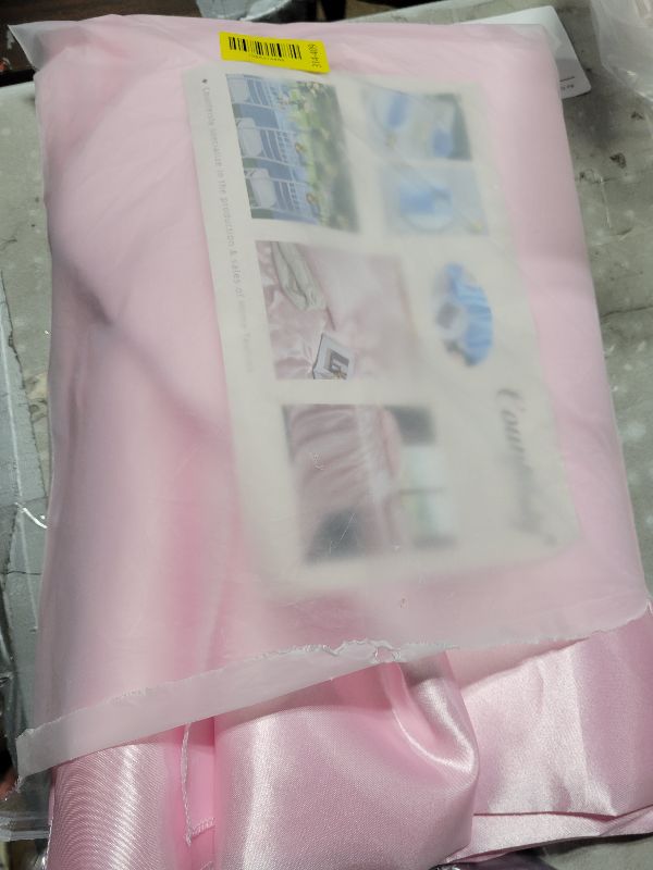 Photo 1 of 1 Pack Square Satin Table Cover Silkly Soft Table Cloth, Satin Dining Table Cloths for Wedding Banquet Table Decoration, Dining Room, Indoor and Outdoor