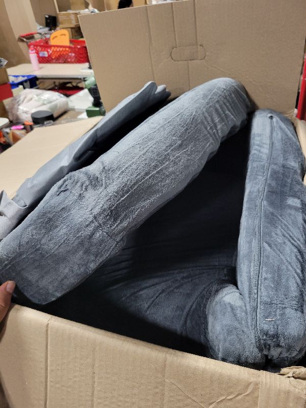 Photo 1 of 
Sponsored

Visit the Store, Kayfia
Kayfia
Visit the Store
4.2
4.2 out of 5 stars
(368)
Kayfia Reading Pillow, 10 in 1 Back Pillow for Bed Sitting up with Detachable Arms Rest, Back Rest with Gel Memory Foam, Reading/Gaming/Working in Bed or Couch 19", Gr