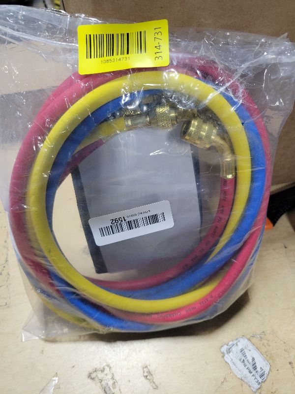 Photo 1 of 2026 Upgrade 22985 Plus II Manifold Hose Set - 72",Backflow Prevention Design,Low Loss,Standard 1/4" FL to 1/4" FL Vacuum Certified Refrigerant Hose,for R410A and All Common Refrigerants,(Pack of 3)