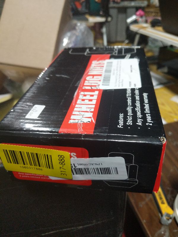 View 2 of 12x1.5 Extended (ET) Lug Nuts, 24PCS M12x1.5 Black Open Ended Lug Nuts 7mm Shank for Tacoma 4runner FJ Cruiser Aftermarket Wheels