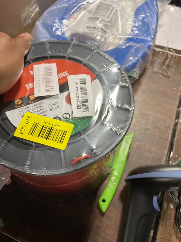 Photo 1 of 095 Trimmer Line, 095 Weed Eater String, 0.095" Weed Wacker String, Commercial Grade Round Nylon String Trimmer Line .095 Replacement For String Trimmer Weed Trimmers .095"-1480ft-5lb-Spool(Orange?