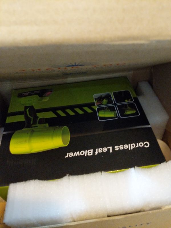 Photo 1 of 21V Cordless Leaf BlowerHandheld Electric Blower