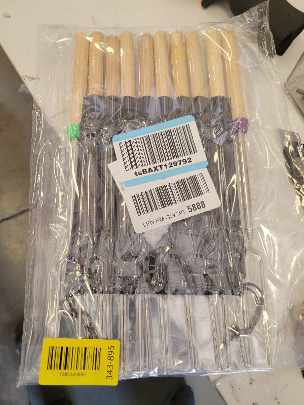 Photo 1 of 10 Pack Smores Sticks, 32 Inch Marshmallow Roasting Sticks for Fire Pit