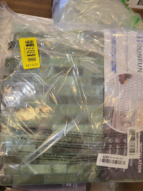 Photo 1 of 10 Sheets Thick Peel and Stick Kitchen Backsplash Tiles