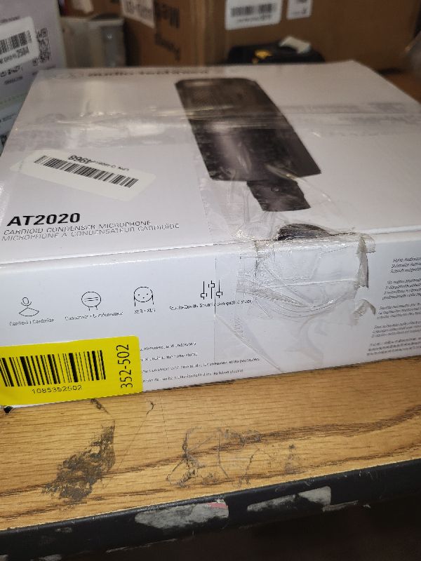 View 2 of Audio-Technica AT2020 Cardioid Condenser Studio XLR Microphone, Ideal for Project/Home Studio Applications, Black