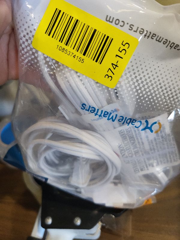 Photo 1 of [ETL Listed] Cable Matters 2-Pack 2 Prong 3-Outlet Extension Cord, 6ft