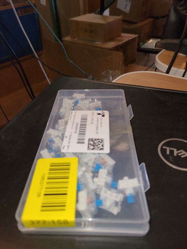 Photo 1 of 30 Pieces Blue Mechanical Keyboard Switches, 3 Pin Pre-Lubricated Clicky Key Switches, Dustproof and Waterproof Keyboard Accessories for Mechanical Gaming Keyboards