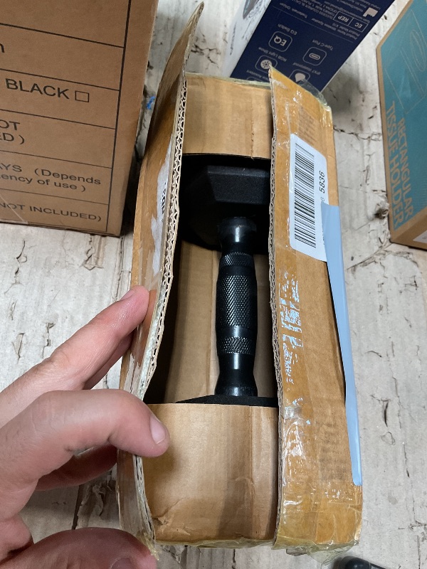 View 2 of ***ONLY ONE***
CAP 10 LB Rubber Coated Hex Dumbbell Weight, Rubber Hand Weights for Home Gym Strength Training, Black Oxide Handle, Pair