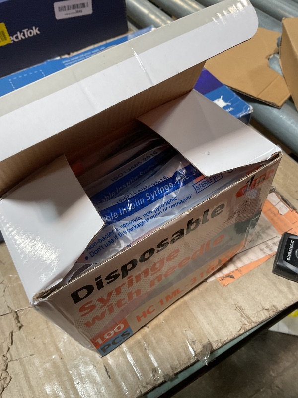 Photo 1 of 1ml 31G 5/16" (8mm) Syringes, Disposable Individually Package (100pcs)