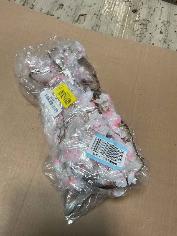 Photo 1 of ****INCOMPLETE SET/ MISSING ASSEMBLY PIECES /ONLY PARTIAL BLOSSOM LIGHTS**** 7FT Cherry Blossom Tree with 144 LED Lights, 432 Lush Pink Flowers, Artificial Lighted Cherry Blossom Tree with Remote 8 Modes, Timer for Spring Wedding Party Valentines Indoor O