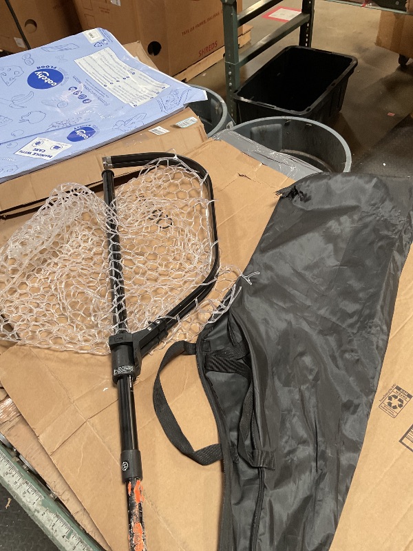 Photo 1 of **NET IS RIPPED**KastKing Brutus Fishing Net, Fish Landing Net, Lightweight & Portable Fishing Net with Soft EVA Foam Handle, Holds up to 44lbs/20KG, Fish-Friendly Mesh for a Safe Release, Silicone L