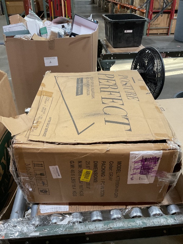 Photo 1 of *HARDWARE MISSING*CYKOV Ergonomic Office Chair with Footrest - Adjustable Lumbar Support & Headrest, 90-135° Reclining Mesh Back Computer Chair - Home Office/Gaming, 350lbs Capacity