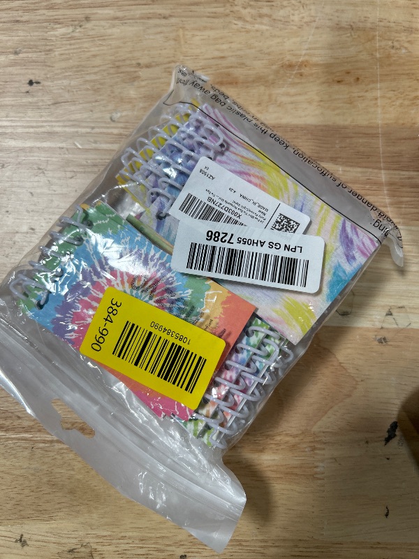 Photo 1 of 24 Pcs Mini Tie Dye Notepads Multicolor Style Pocket Notebooks for Kids Spiral Mini Notebook Fun Coil Little Notepad Tie Dye Birthday Party Supplies Small Note Pads Tie Dye Party Favors(Light Style)