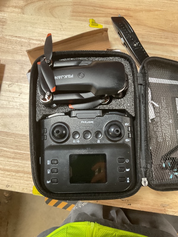 Photo 1 of ***ONE FAN MOTOR NOT WORKING*** F417PRO Drone with 4K Camera Screen Remote Control,RGB LED Light FPV Drone Quadcopter for Adults Beginners,Headless Mode Altitude Hold Optical Flow Positioning,One Key Start/Land Foldable