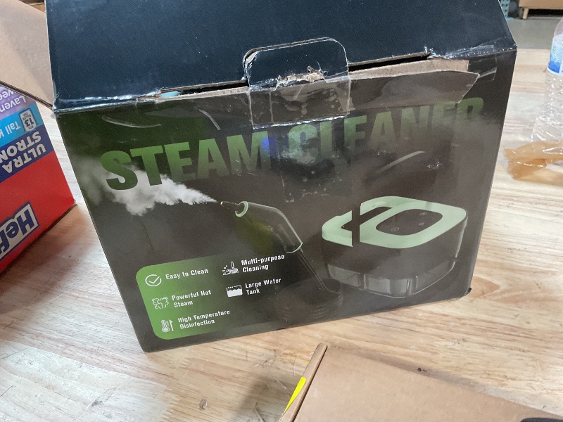 Photo 1 of **FOR PARTS ONLY/ NON-FUNCTIONAL*** Steam Cleaner, Portable Steamer for Cleaning with 16pcs Accessories, 6-Level Adjustable and 15s Heat-Up, Handheld Steam Cleaner for Home, Tile, Dirt, Grout, Grease, Car Detailing