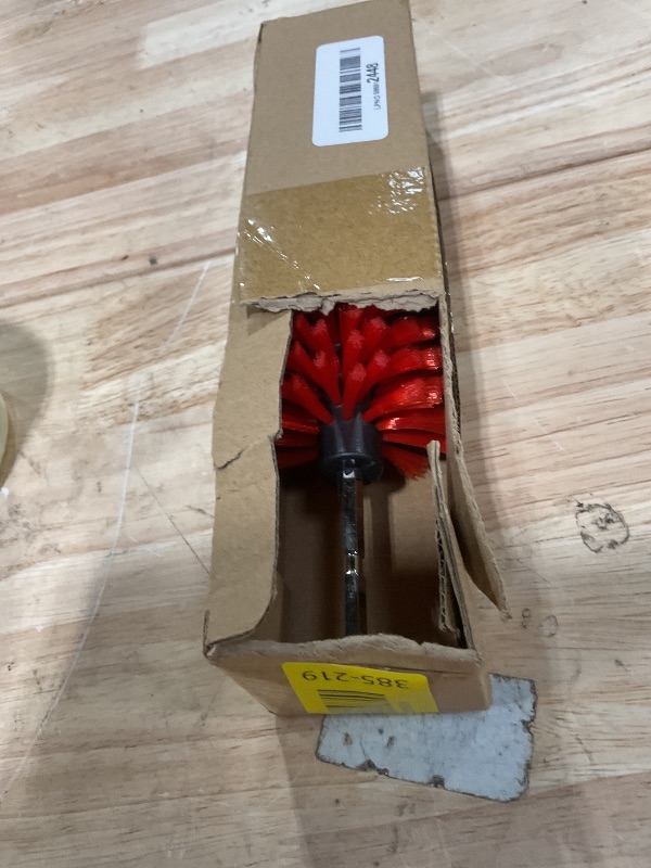 View 2 of 1 Pack Drill Brush for Car Wheel and Bottle(Red)