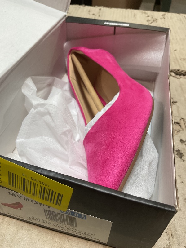 Photo 1 of **one only**mysoft Kitten Heels for Women Low Heel Pumps 2 Inch Closed Toe Wedding Dress Shoes Hot Pink
