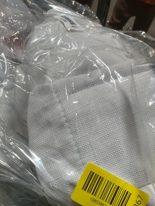 Photo 1 of 100% Blackout Linen 96 Inch Curtains 2 Panel Set for Bedroom, Modern Pinch Pleated Natural Linen Off Beige White Insulated Heavy Curtain 40 x 96 Inches Length Sliding Glass Door Room Darkening Drapes