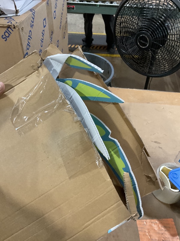 Photo 1 of **BENT PALM FRONDS**BrightRow 4 Pack Summer Beach Party Decoration 31'' Large Surfboard Cardboard Cutout Life Size Pool Photo Booth Prop Coconut Tree Sun Beach Ball Outdoor Sign for Swimming Hawaiian Luau Bar Supplies