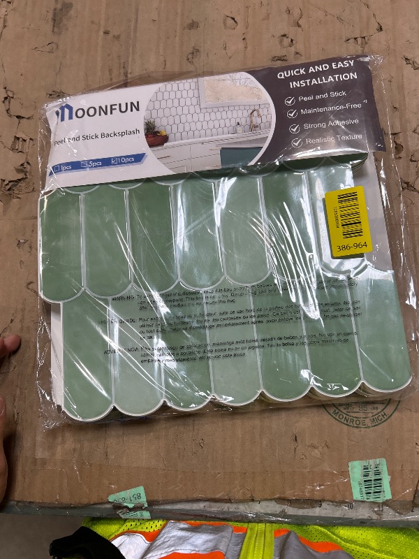 Photo 1 of 10-Sheet Upgraded Thicker Peel and Stick Kitchen Backsplash Tiles