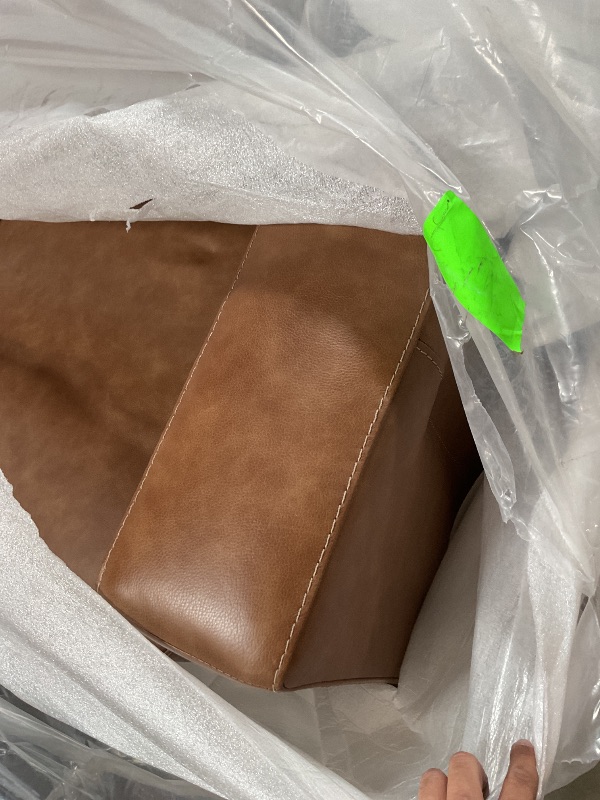 Photo 1 of *** STITCH DAMAGE ON INSIDE ARM ***Signature Design by Ashley Bolsena Loveseat Sofa, 62 in, Caramel