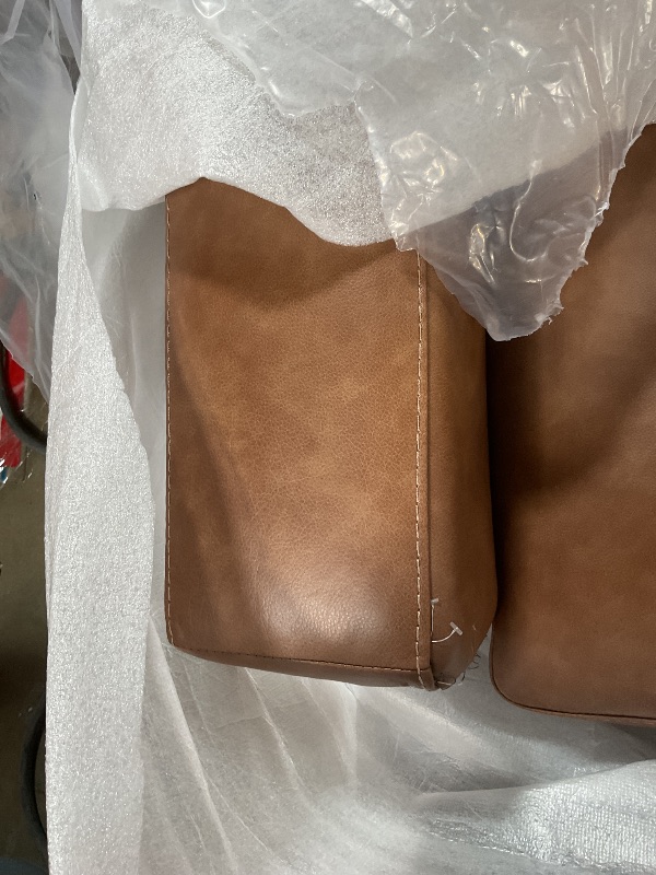 Photo 1 of *** STITCH DAMAGE ON INSIDE ARM ***Signature Design by Ashley Bolsena Loveseat Sofa, 62 in, Caramel