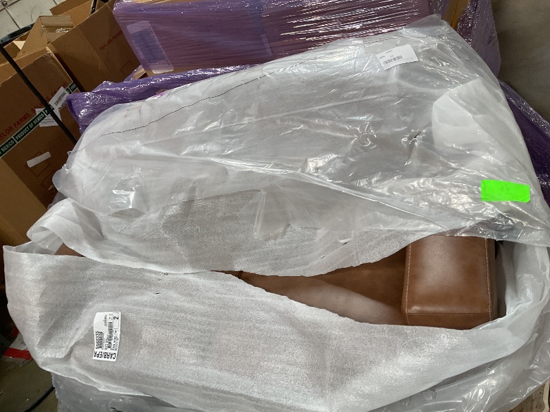 Photo 1 of *** STITCH DAMAGE ON INSIDE ARM ***Signature Design by Ashley Bolsena Loveseat Sofa, 62 in, Caramel