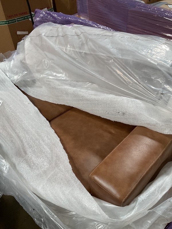 Photo 1 of *** STITCH DAMAGE ON INSIDE ARM ***Signature Design by Ashley Bolsena Loveseat Sofa, 62 in, Caramel