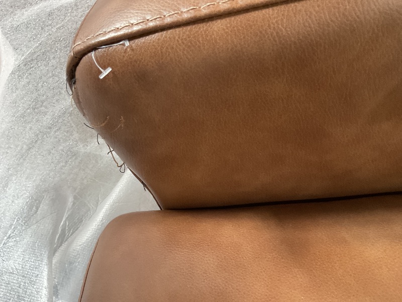 Photo 1 of *** STITCH DAMAGE ON INSIDE ARM ***Signature Design by Ashley Bolsena Loveseat Sofa, 62 in, Caramel