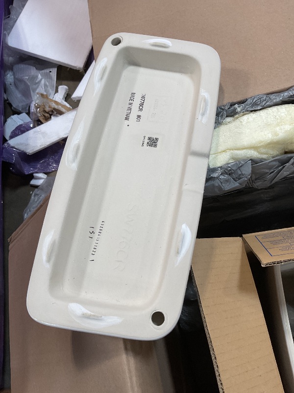 Photo 1 of **TANK ONLY NO TOILET BOWL**TOTO Drake Two-Piece Elongated 1.6 GPF Universal Height TORNADO FLUSH Toilet with CEFIONTECT, Cotton White - CST776CSFG#01