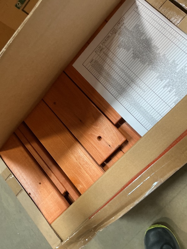 Photo 1 of ***4 extra large boxes ***Backyard Discovery Skyfort II Cedar Wood Swing Set with Wave Slide, Raised Clubhouse, Crow's Nest, Monkey Bars, Balcony, Belt Swings, Trapeze, Rock Wall, Picnic Table, Sandbox, Ladder, Outdoor Playset