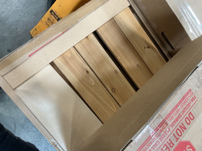 Photo 1 of *** SEVEN BOXES ON PALLET ***Backyard Discovery Poppy 11' x 7' Cedar Wood and Polycarbonate Walk-In Greenhouse Kit with Exhaust Fan, Windows, Hose Hook-Ups, PowerPort, Staging Shelves, Plant Hooks for Year-Round Outdoor Gardening