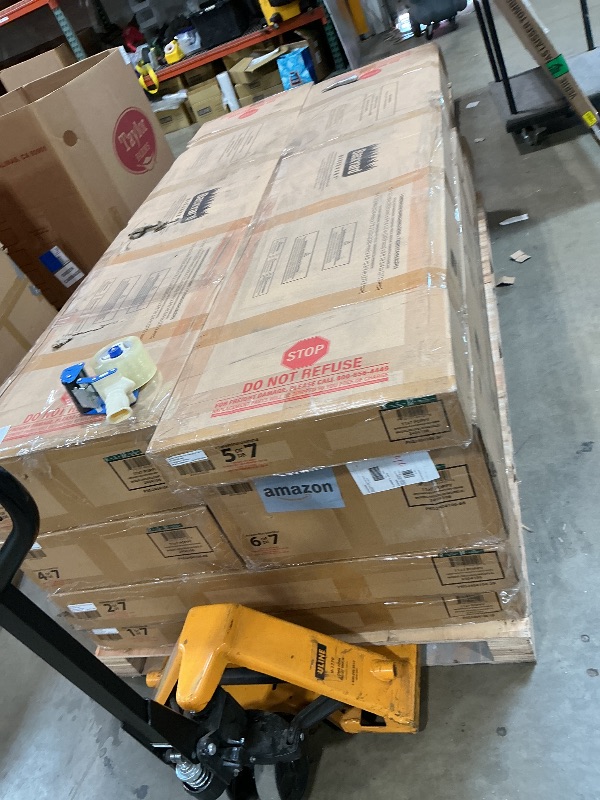 Photo 1 of *** SEVEN BOXES ON PALLET ***Backyard Discovery Poppy 11' x 7' Cedar Wood and Polycarbonate Walk-In Greenhouse Kit with Exhaust Fan, Windows, Hose Hook-Ups, PowerPort, Staging Shelves, Plant Hooks for Year-Round Outdoor Gardening