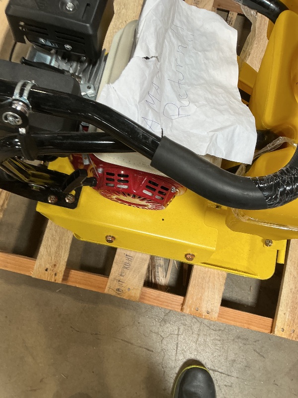 Photo 1 of ***DIFFERENT MODEL*** HOC HZR70PRO Plate Compactor Compatible with Honda GX160 5.5 HP Engine + 14 X 21 INCH Base Plate + 3147 LBF POUNDS of Compaction Force! (HZR70PRO 14 INCH Plate Compactor)