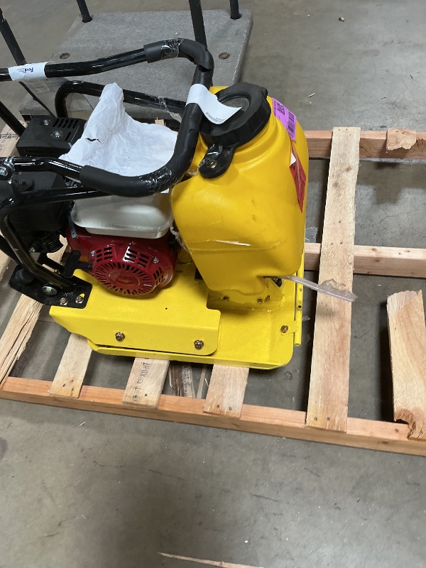 Photo 1 of ***DIFFERENT MODEL*** HOC HZR70PRO Plate Compactor Compatible with Honda GX160 5.5 HP Engine + 14 X 21 INCH Base Plate + 3147 LBF POUNDS of Compaction Force! (HZR70PRO 14 INCH Plate Compactor)