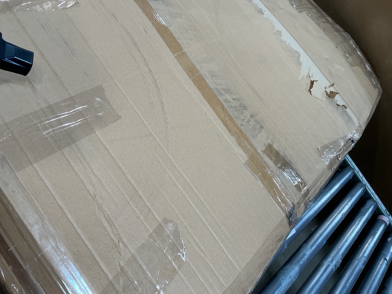 Photo 1 of *** MISSING PARTS CAN BE USED FOR GLASS OR PARTS ***GETPRO Shower Door Double Sliding 57-60 in. W x 72 in. H Semi-Frameless Bypasss Bathroom Glass Shower Sliding Doors,1/4 inch Clear Tempered Glass Door for Walk-in Shower Matte Black
