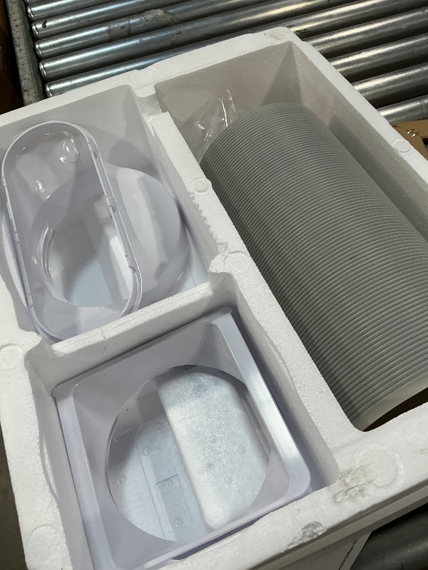 Photo 1 of ***MISSING PIECES*** NOT WORKING PROPERLY*** SereneLife Portable AC Unit and Heater, Adjustable Temperature with 12,000 BTU Cooling & Heating, Smart Wi-Fi Control, Dehumidifier & Fan Modes, Portable AC Units for Rooms with Window Mount Kit White