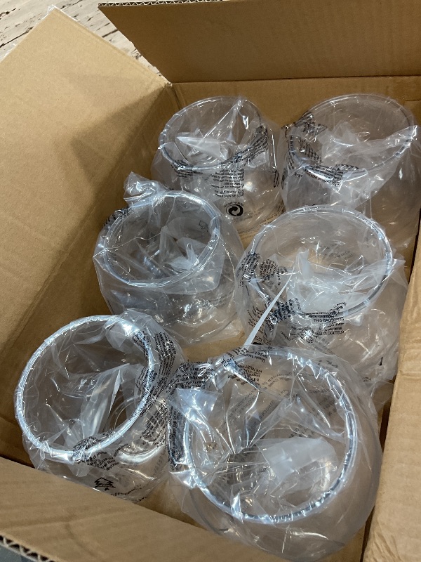 Photo 1 of [6 Pack] 27 Ounce Largest Mini Plastic Fish Bowls for Decoration - Fun Sized Fish Bowls for Drinks to Start the Party - Clear Vase for Stunning Centerpieces - Set - Craft Vase Round Clear