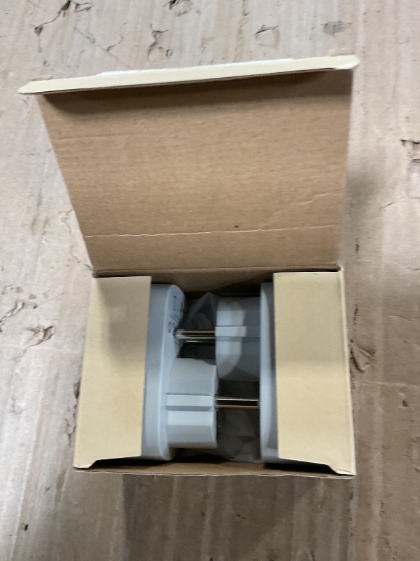 Photo 1 of 2 Pack Type E F Plug Adapter, TESSAN South Korea Outlet Adapter with 3 USB Ports (1 USB C), Schuko Travel Plug for US to Europe EU Spain Germany France Iceland Greece Russia Norway